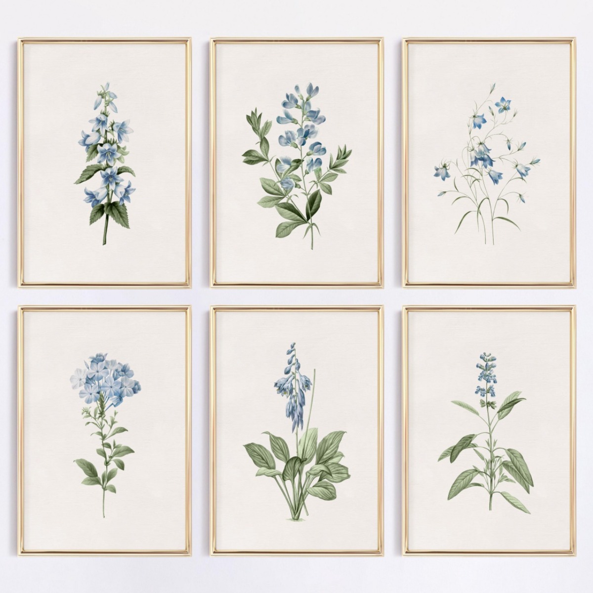 1pcs Blue Wildflower Botanical - огляд і ціна Embroidery Wall Art