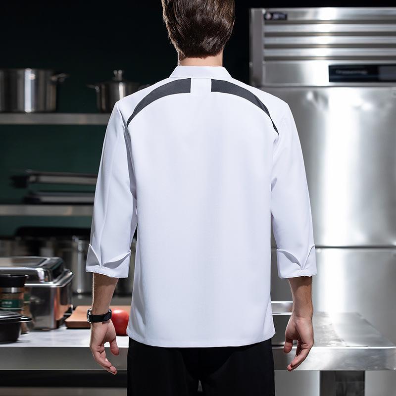 Breathable Long Sleeves Chef U - огляд і ціна Embroidery Kitchen