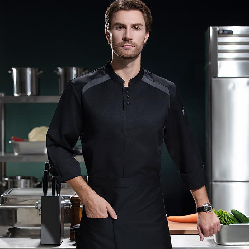 Breathable Long Sleeves Chef U - огляд і ціна Embroidery Kitchen