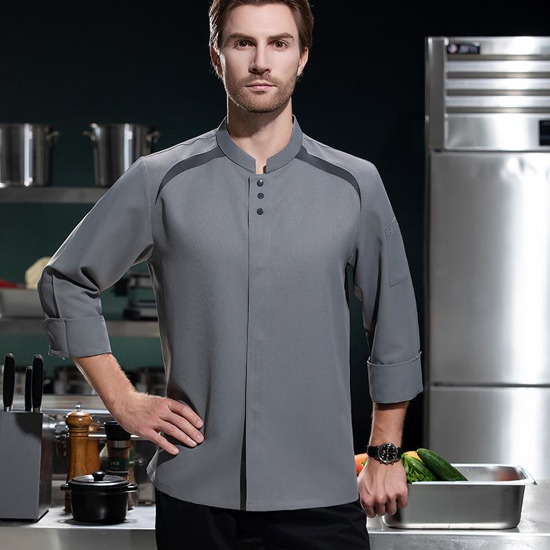 Breathable Long Sleeves Chef U - огляд і ціна Embroidery Kitchen