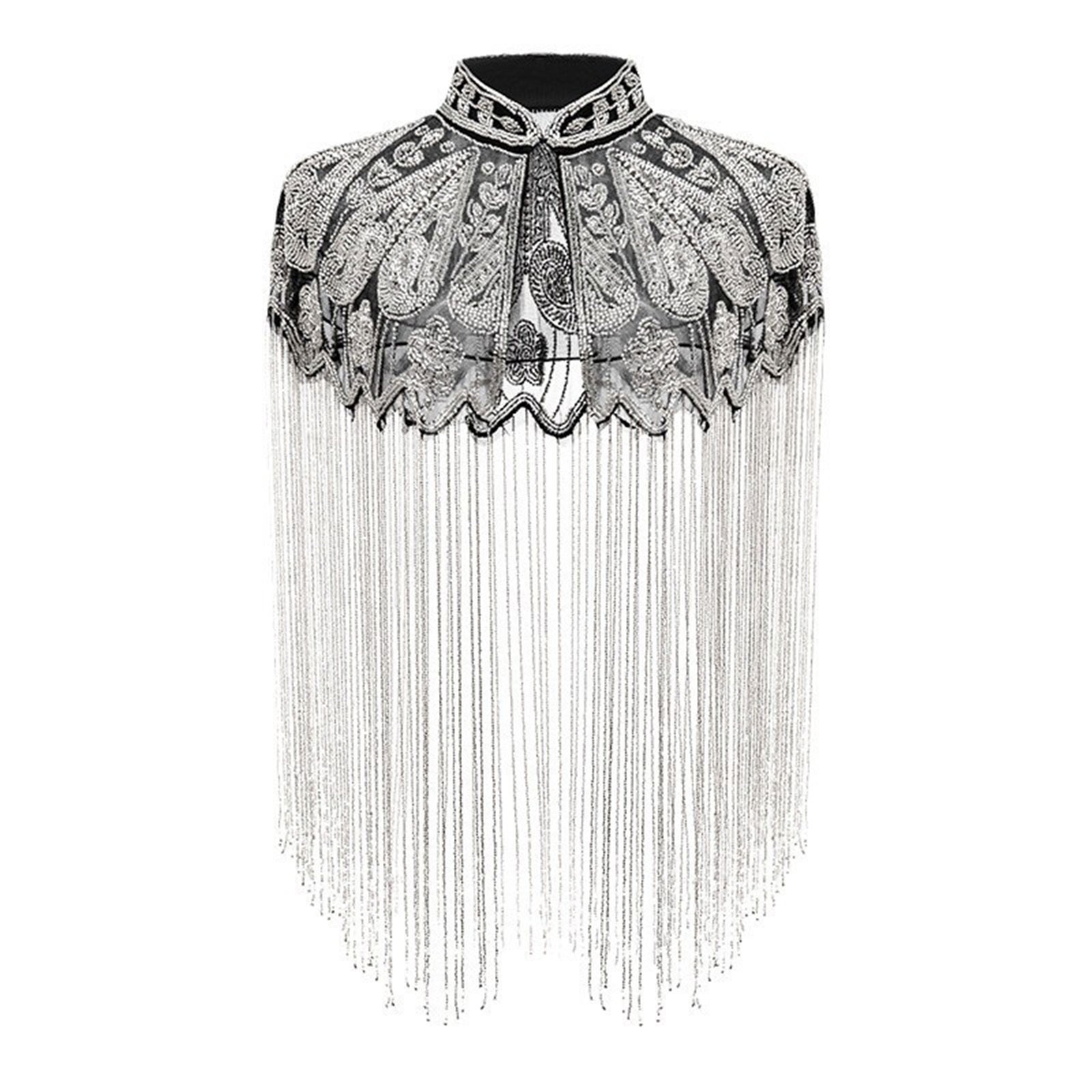 Sequins Beaded Evening Cape Wo - огляд і ціна Embroidery Shawl