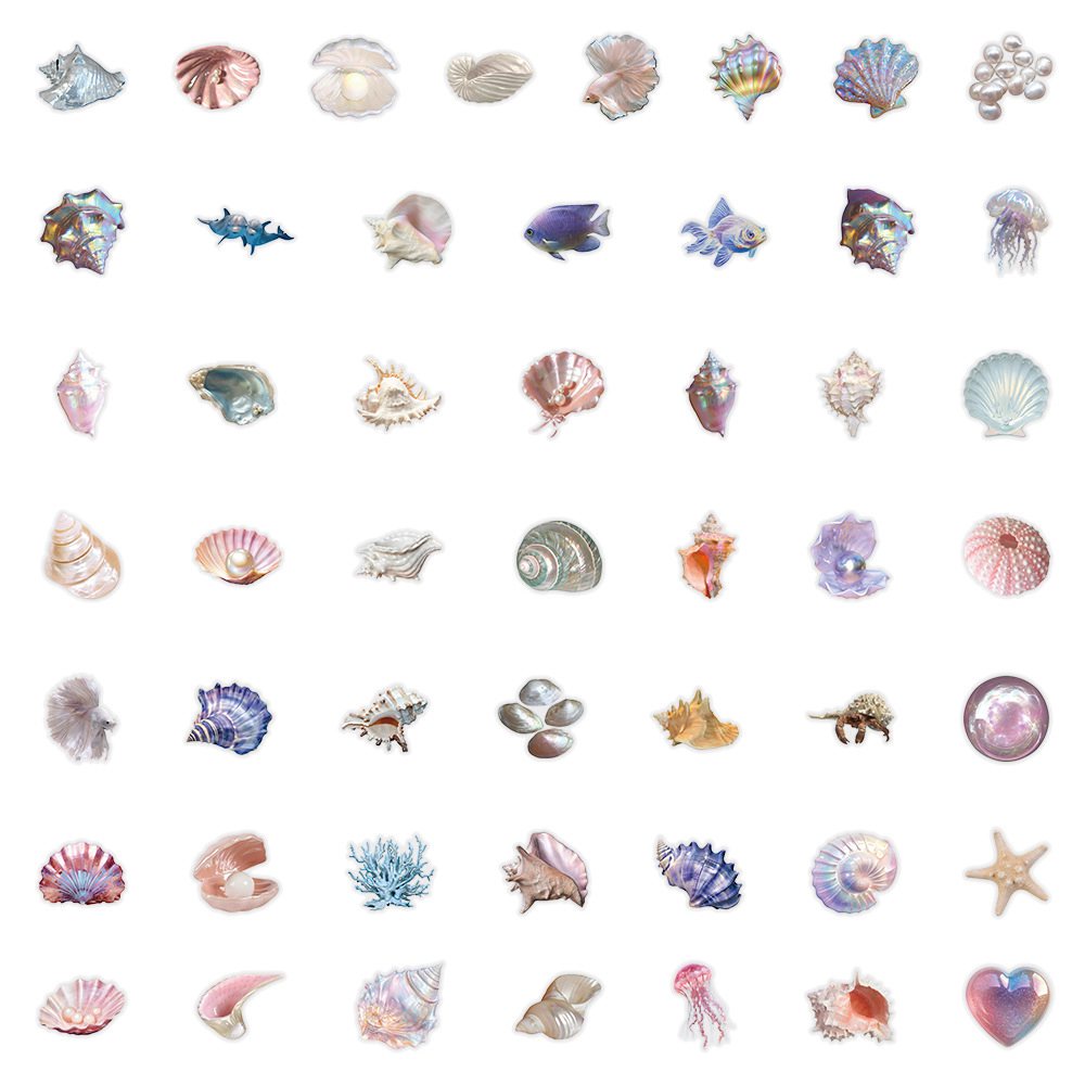 50pcs Cartoon Shell Graffiti S - огляд і ціна Embroidery Wall Art