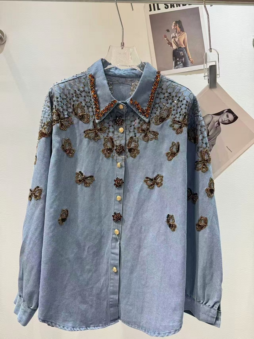 Luxury Style Denim Jacket For  - огляд і ціна Embroidery Jacket Jeans