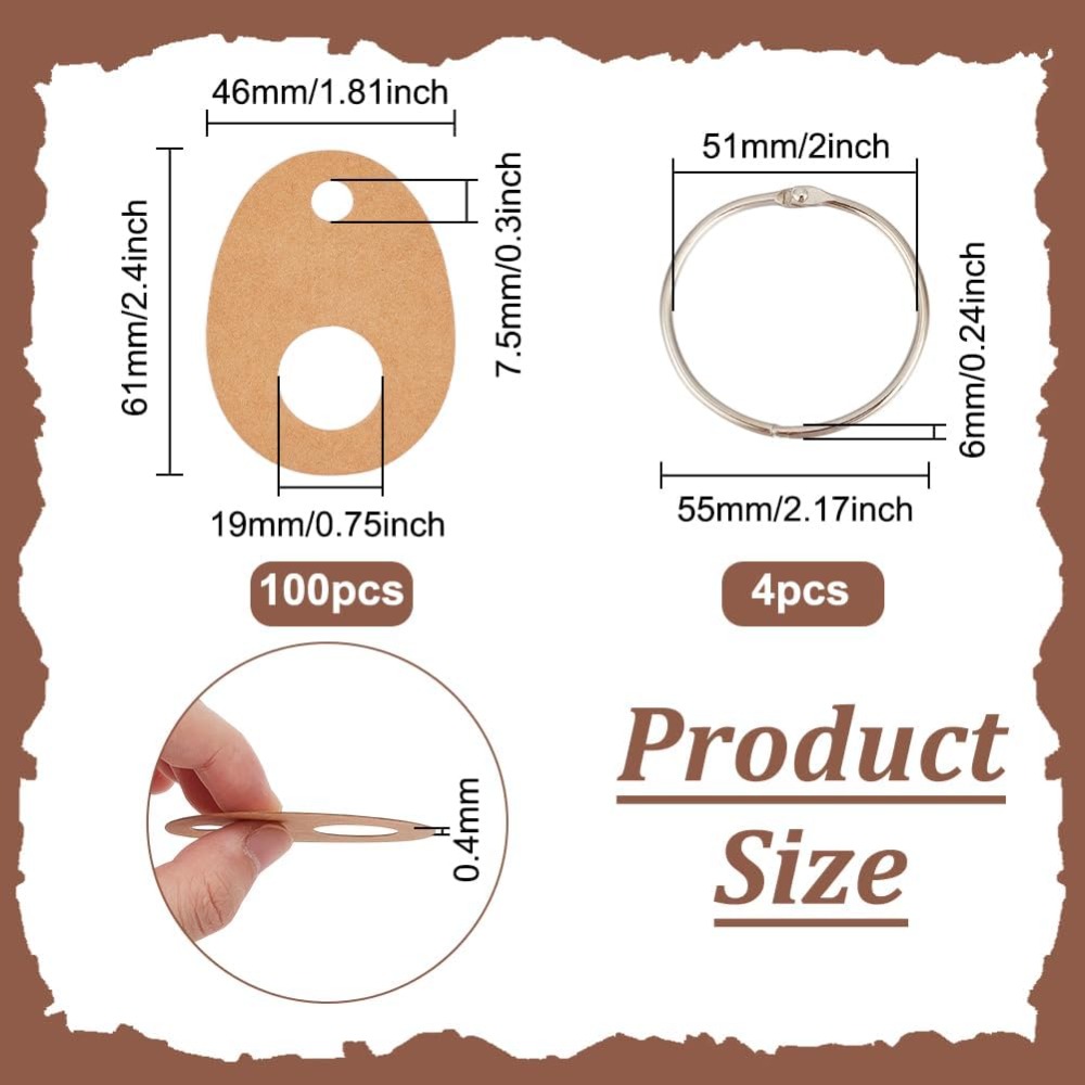 100Pcs Teardrop Floss Thread D - огляд і ціна Embroidery Paper
