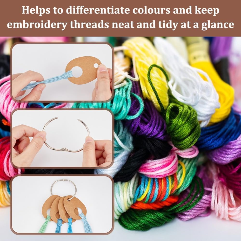 100Pcs Teardrop Floss Thread D - огляд і ціна Embroidery Paper