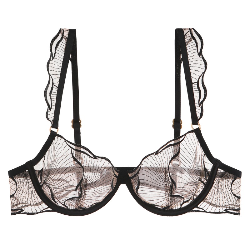 Elegant French Minimizer Bra D - огляд і ціна Embroidery Uk