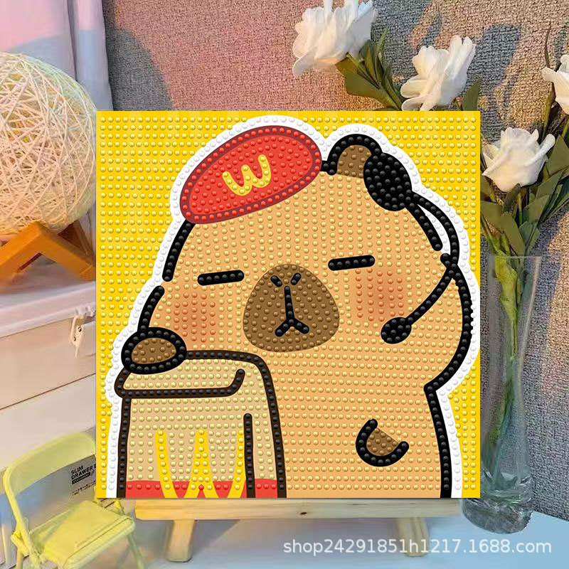 Cartoon Capibala Crystal Diamo - огляд і ціна Embroidery Ideas