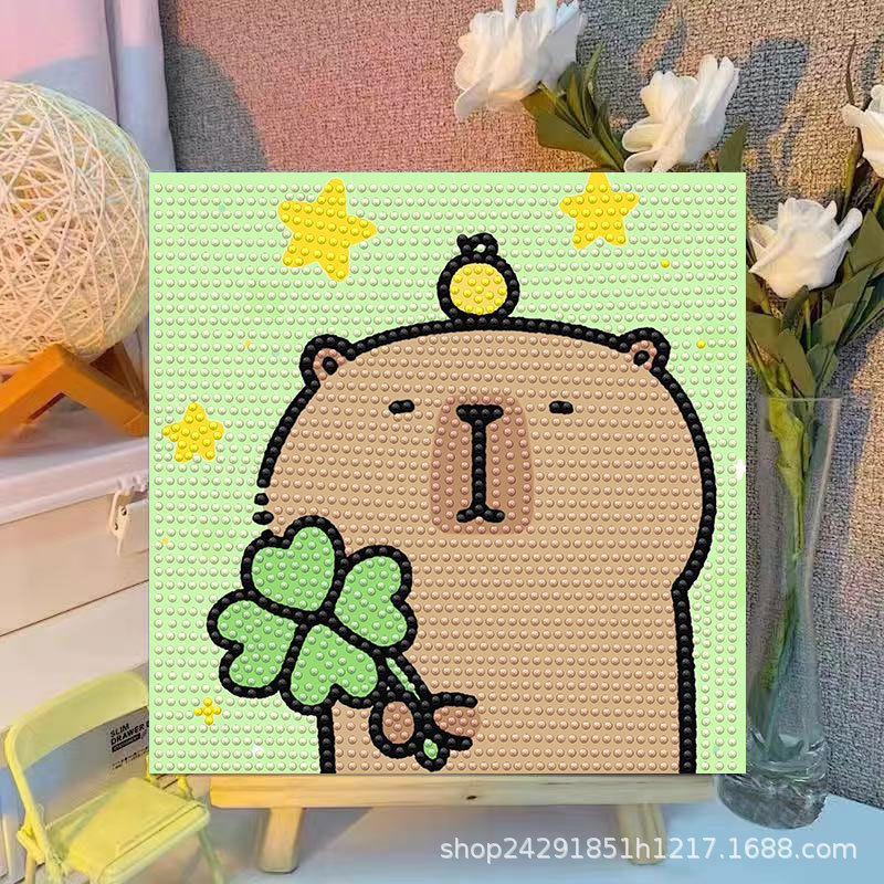 Cartoon Capibala Crystal Diamo - огляд і ціна Embroidery Ideas