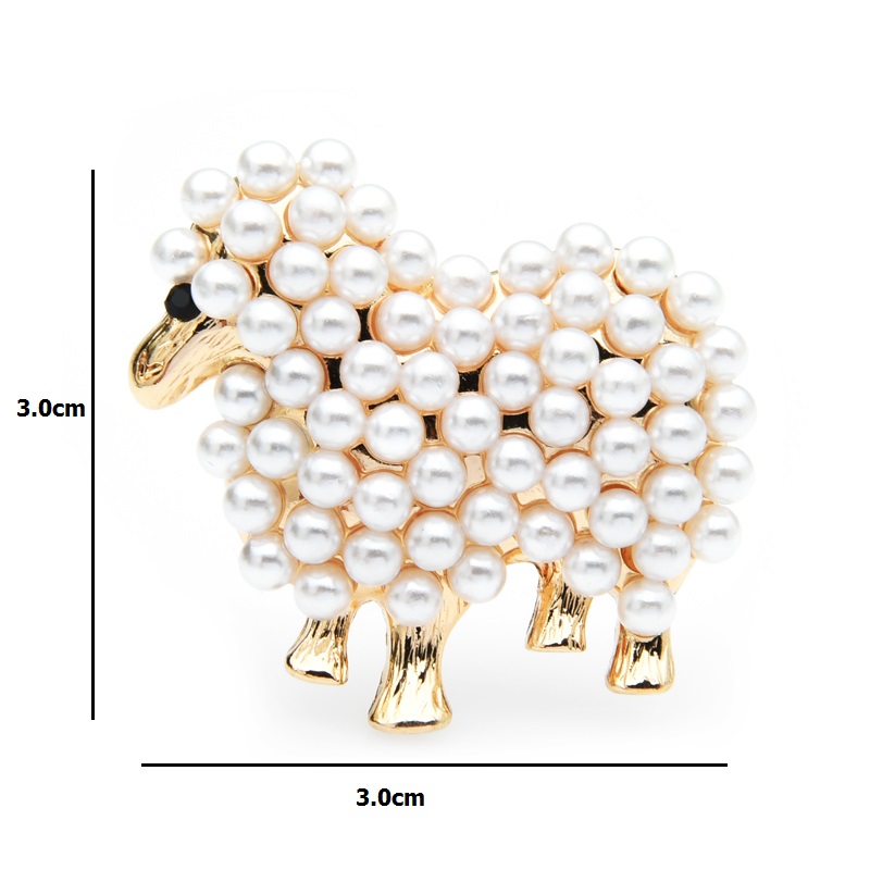 Wuli&baby Small Pearl Sheep Br - огляд і ціна Embroidery Australia