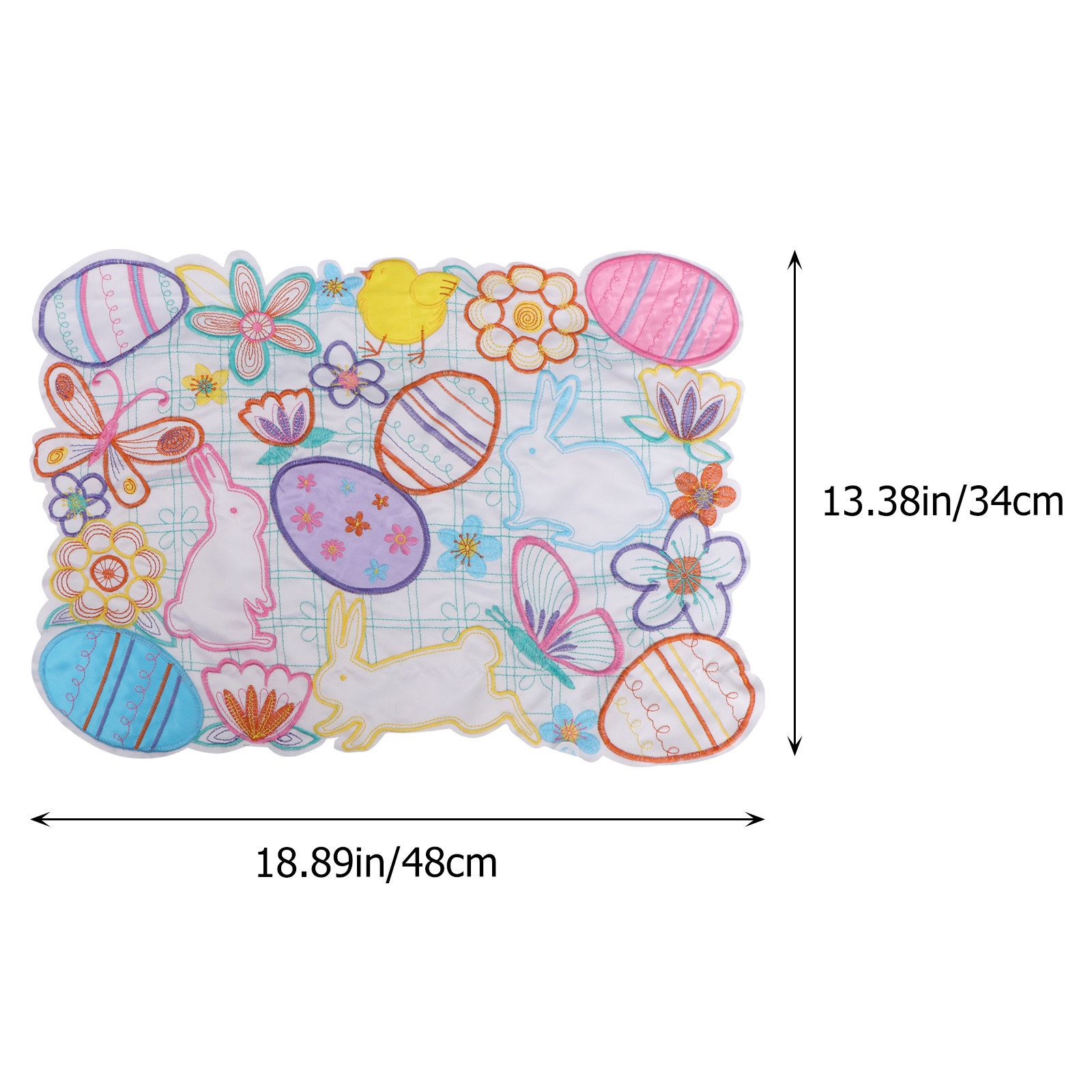 1Pcs Rabbit Easter Egg Placema - огляд і ціна Embroidery Kitchen
